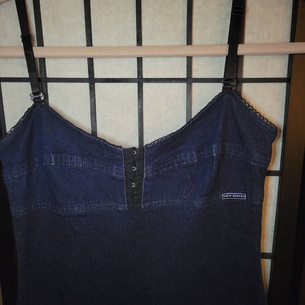 Vintage Steve Madden denim wiggle dress!!!! - Picture 2 of 9
